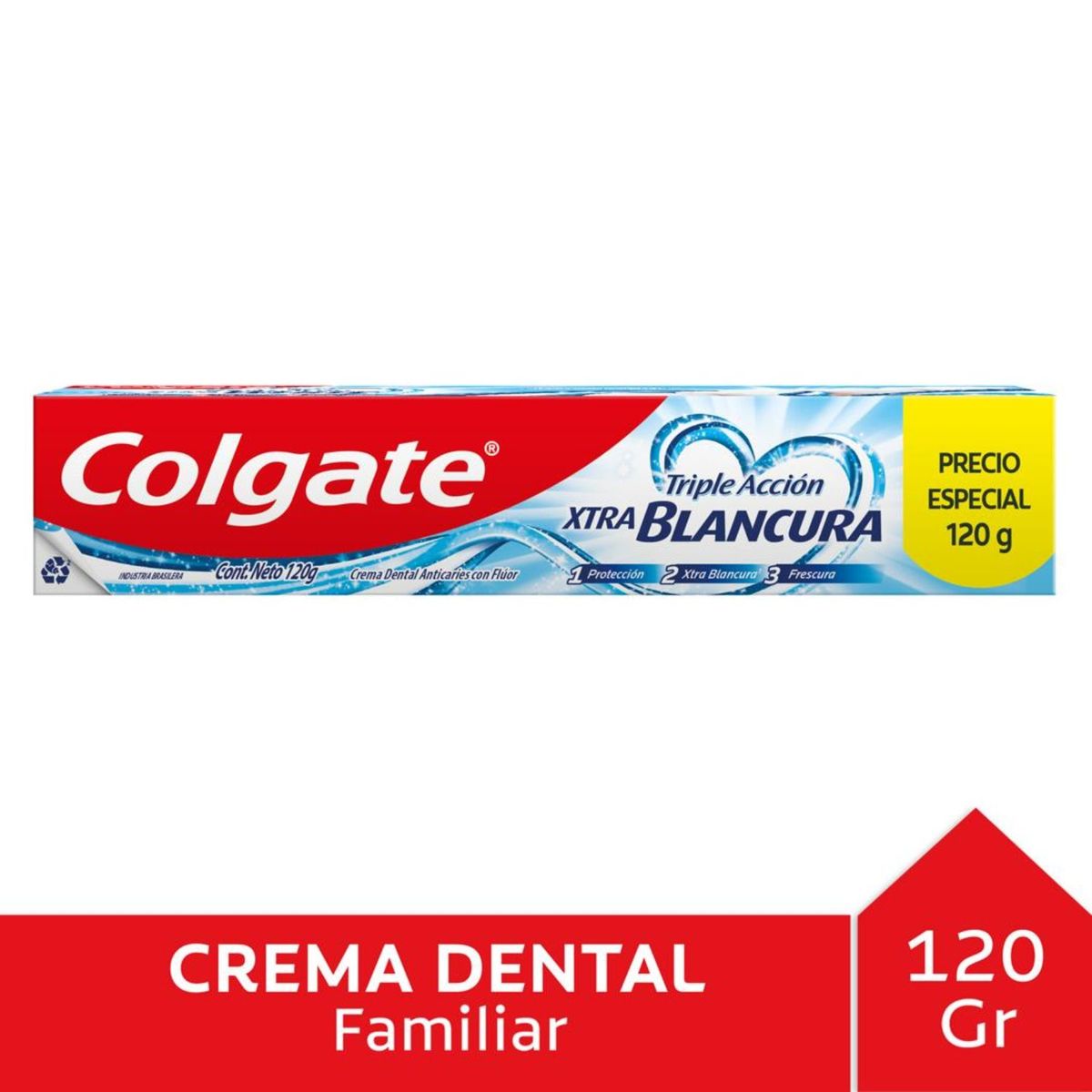 COLGATE - Pasta de Dientes Colgate Xtra Blancura Triple Acción 120 g