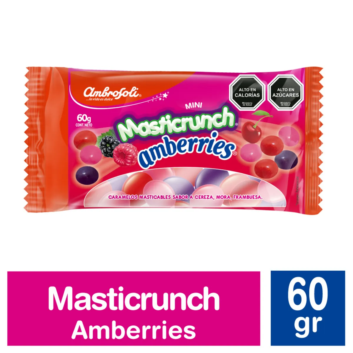 AMBROSOLI - Masticables Amberries Ambrosoli Mini Masticrunch 60 gr