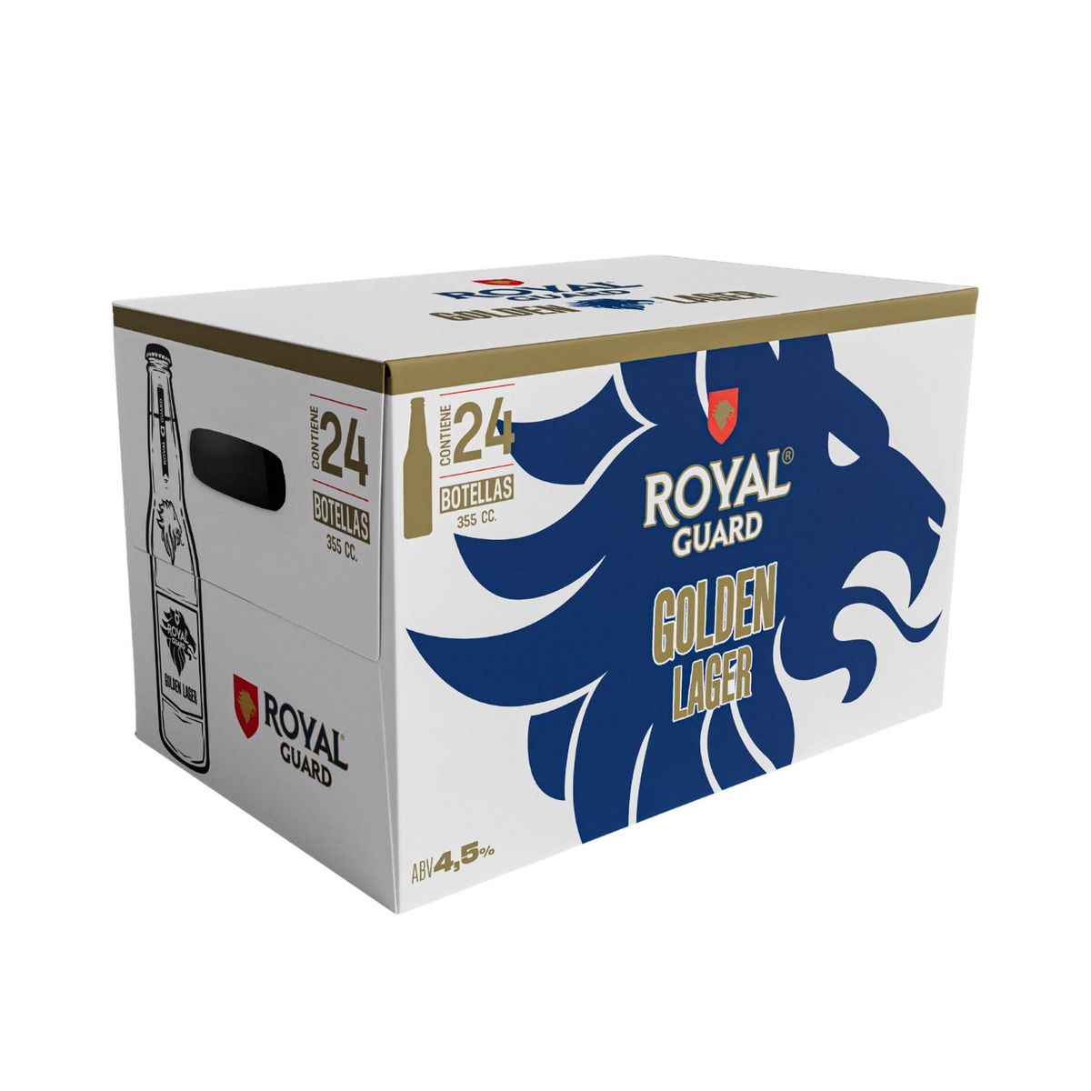ROYAL GUARD - Pack Cerveza Royal Guard Golden Lager Botella 4.5° 24 x 355 ml