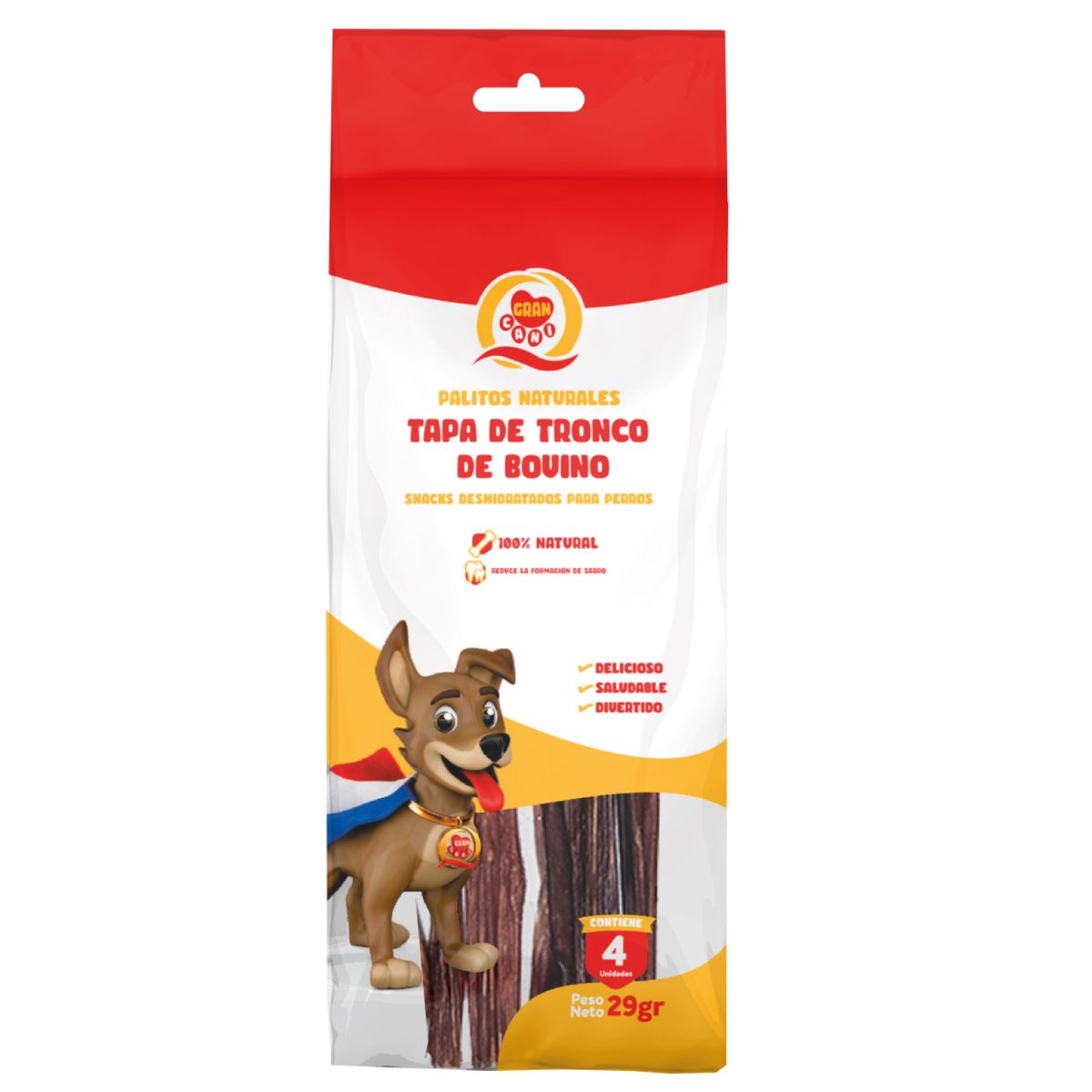 GRAN CANI - Snack Palitos Tronco de Vacuno para Perros Gran Cani 29 g