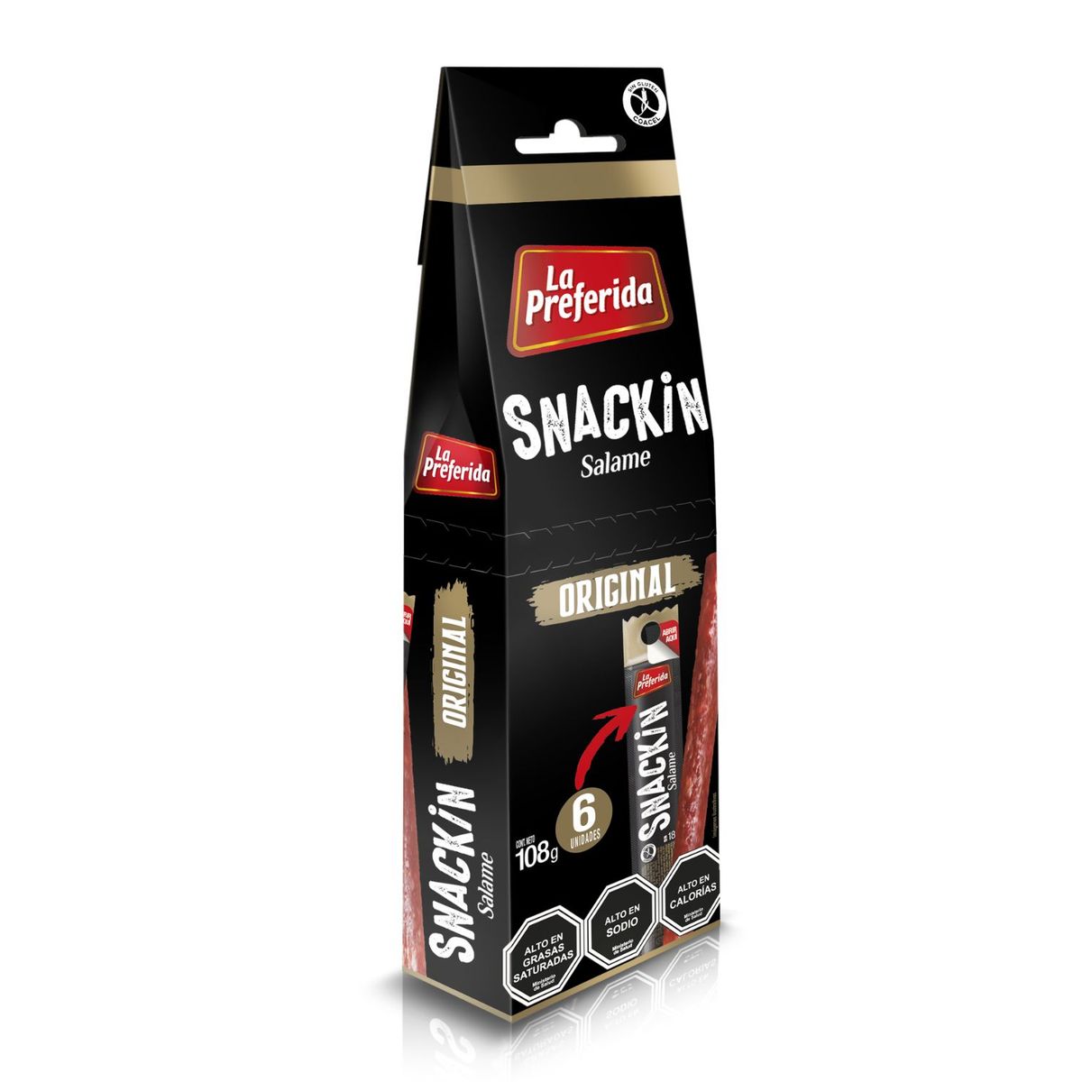 LA PREFERIDA - Salame Snackin La Preferida 6 Un 108 g