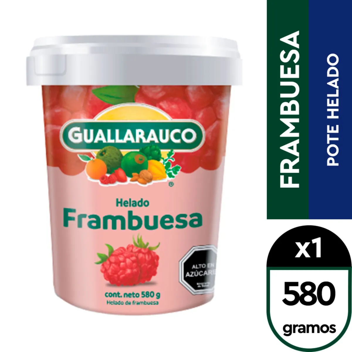 GUALLARAUCO - Helado de Fruta Frambuesa Guallarauco 580 g