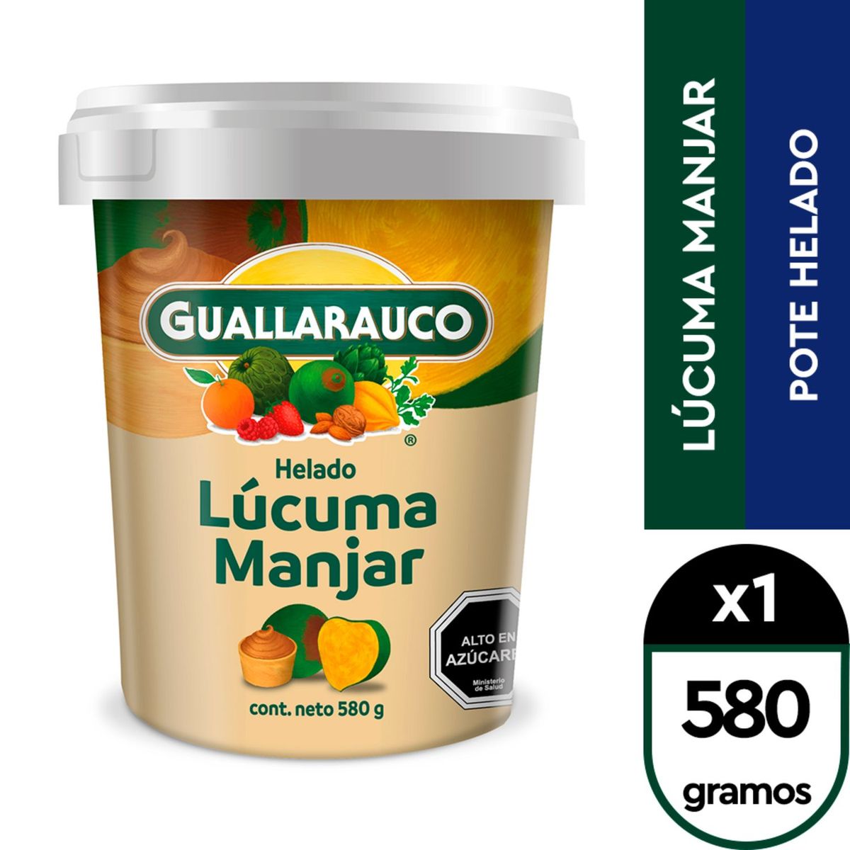 GUALLARAUCO - Helado de Fruta Lúcuma Manjar Guallarauco 580 g