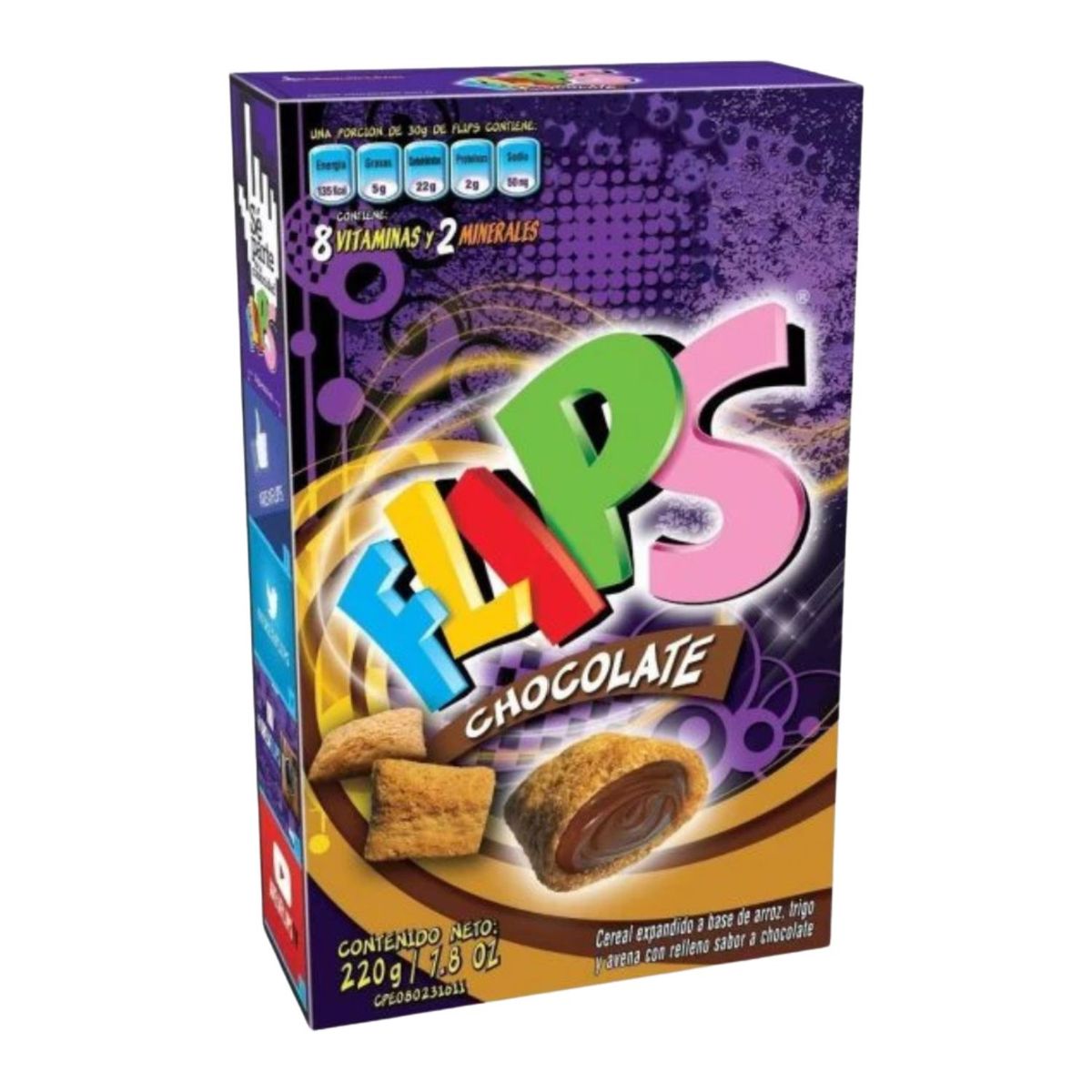 FLIPS - Cereal Flips Chocolate 220 g