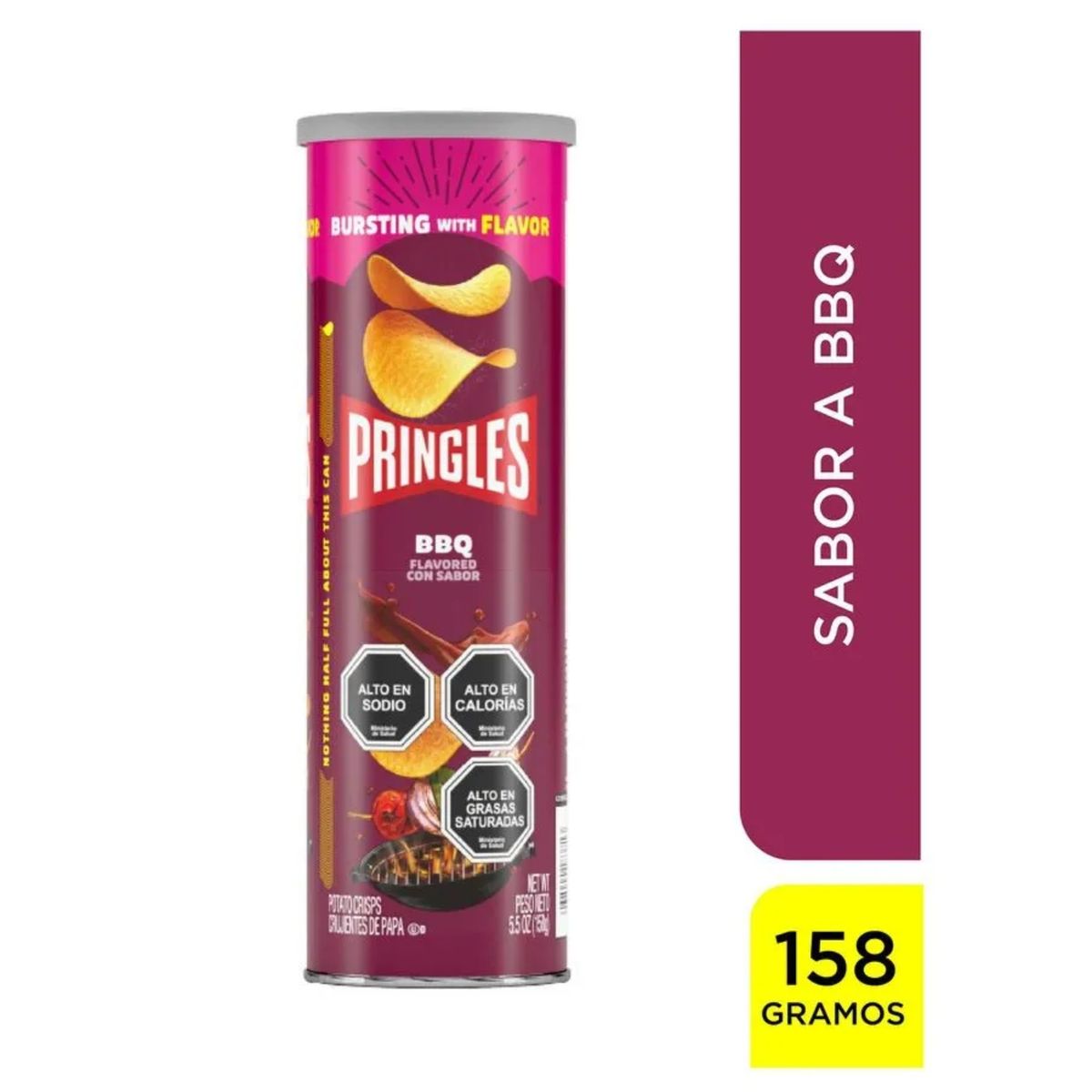 PRINGLES - Papas Fritas Pringles Sabor BBQ 158 g