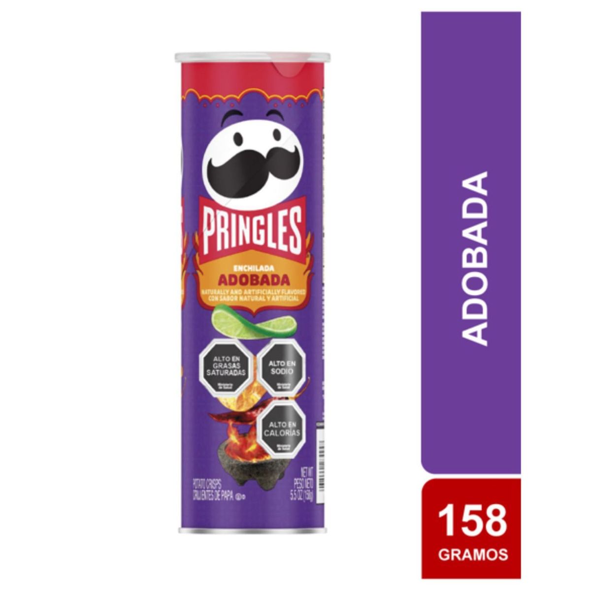PRINGLES - Papas Fritas Adobadas Pringles 158 g