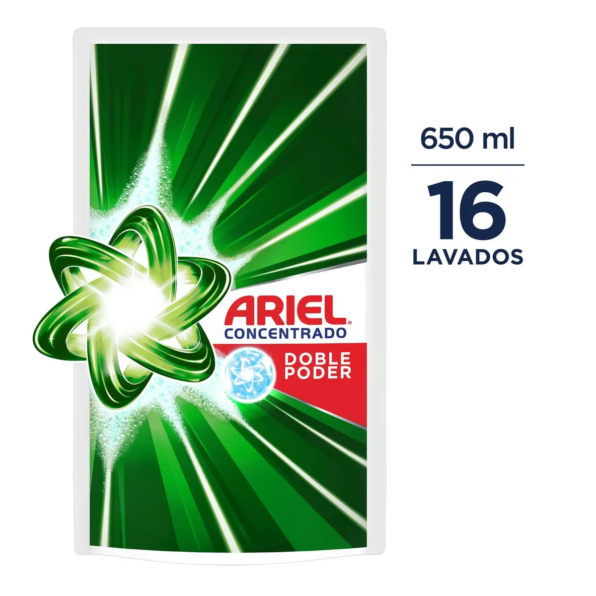ARIEL - Detergente Liquido Concentrado Doble Poder Ariel 650 ml