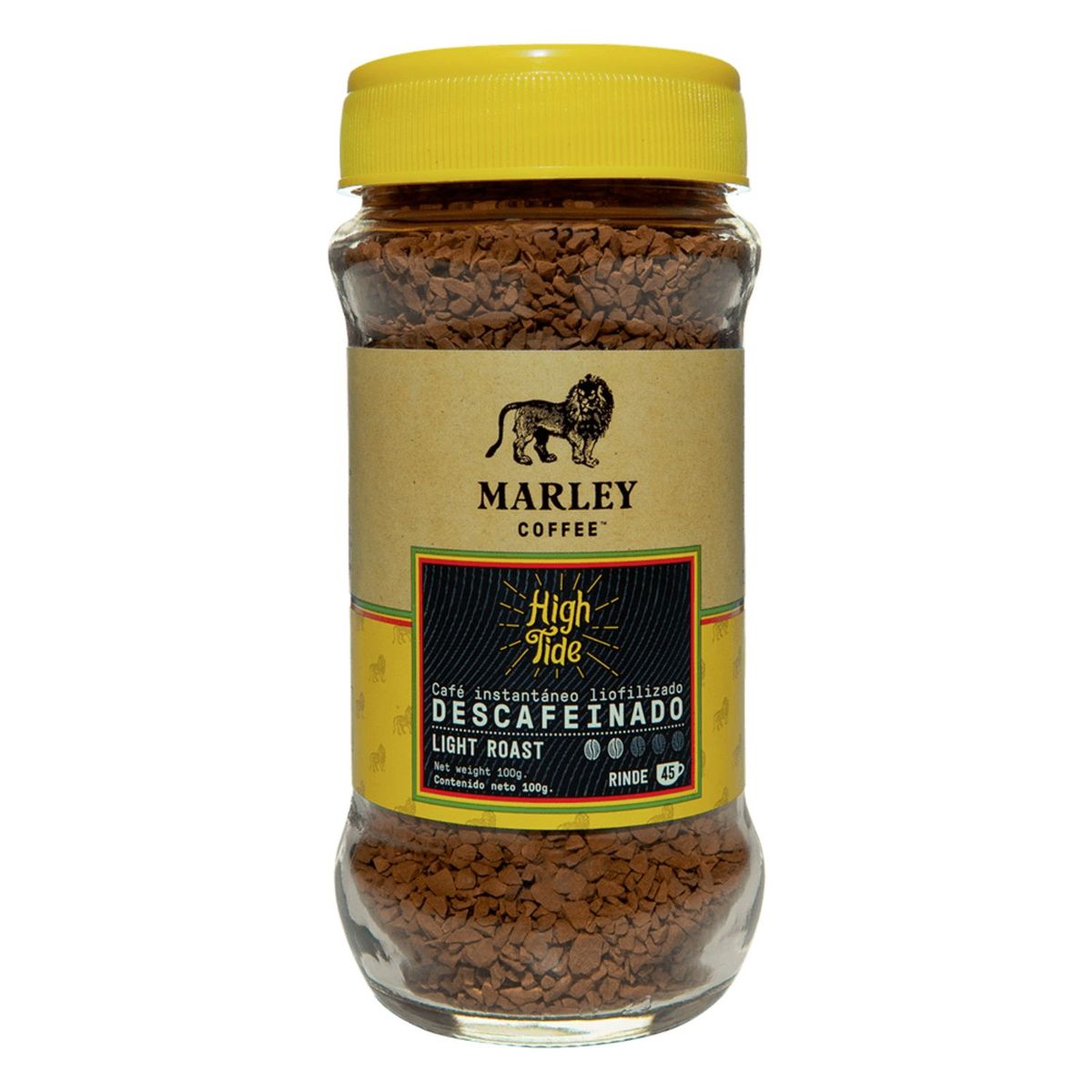 MARLEY COFFEE - Café Instatáneo Descafeinado High Tide Marley Coffee 100 g