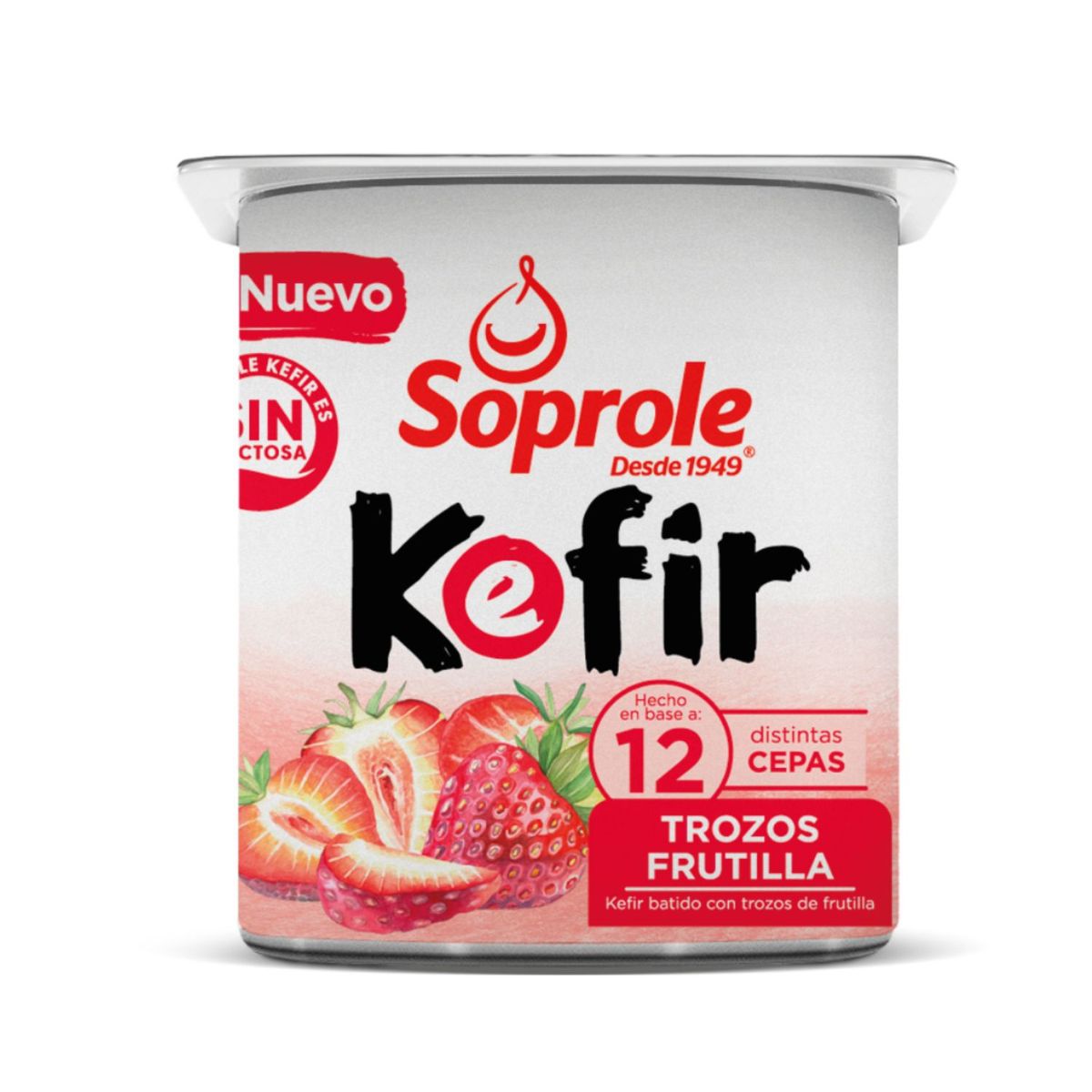 SOPROLE - Yoghurt Kefir Trozos de Frutilla Soprole 120 g