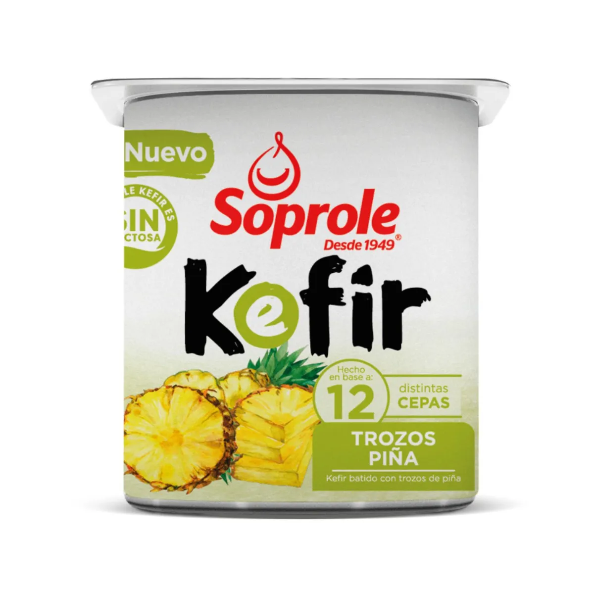 SOPROLE - Yoghurt Kefir Trozos de Piña Soprole 120 g