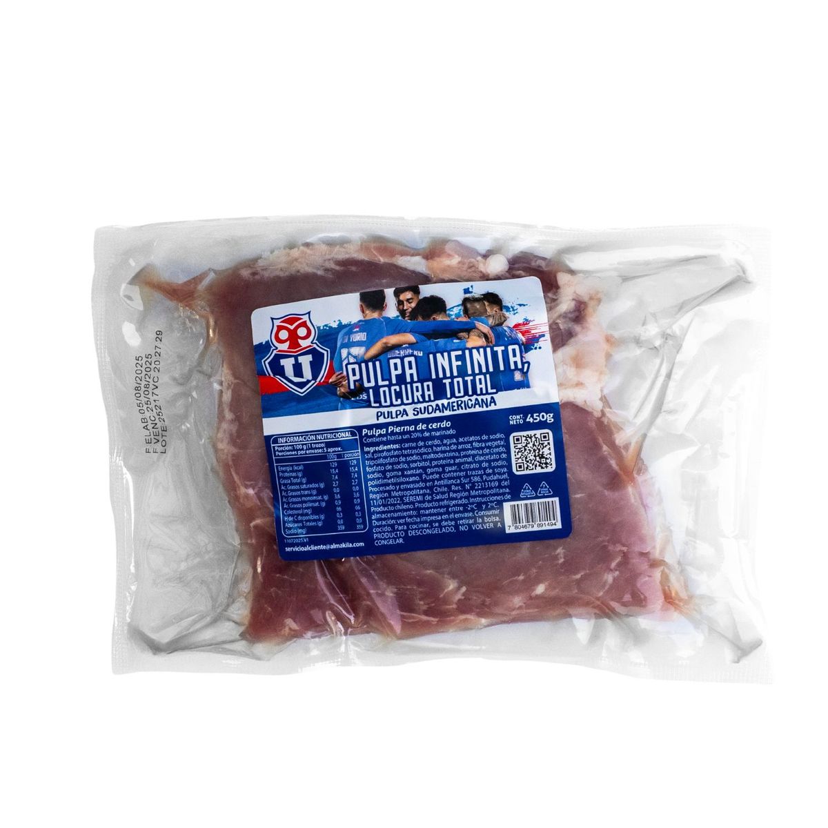 RAIHUEN - Pulpa Pierna de Cerdo Sudamericana U de Chile Refrigerada 450 g