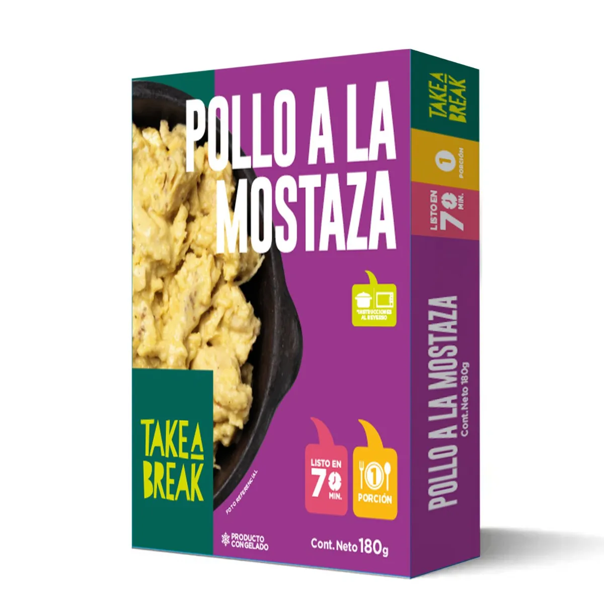 TAKE A BREAK - Pollo a la Mostaza Congelado Take a Break 180 g