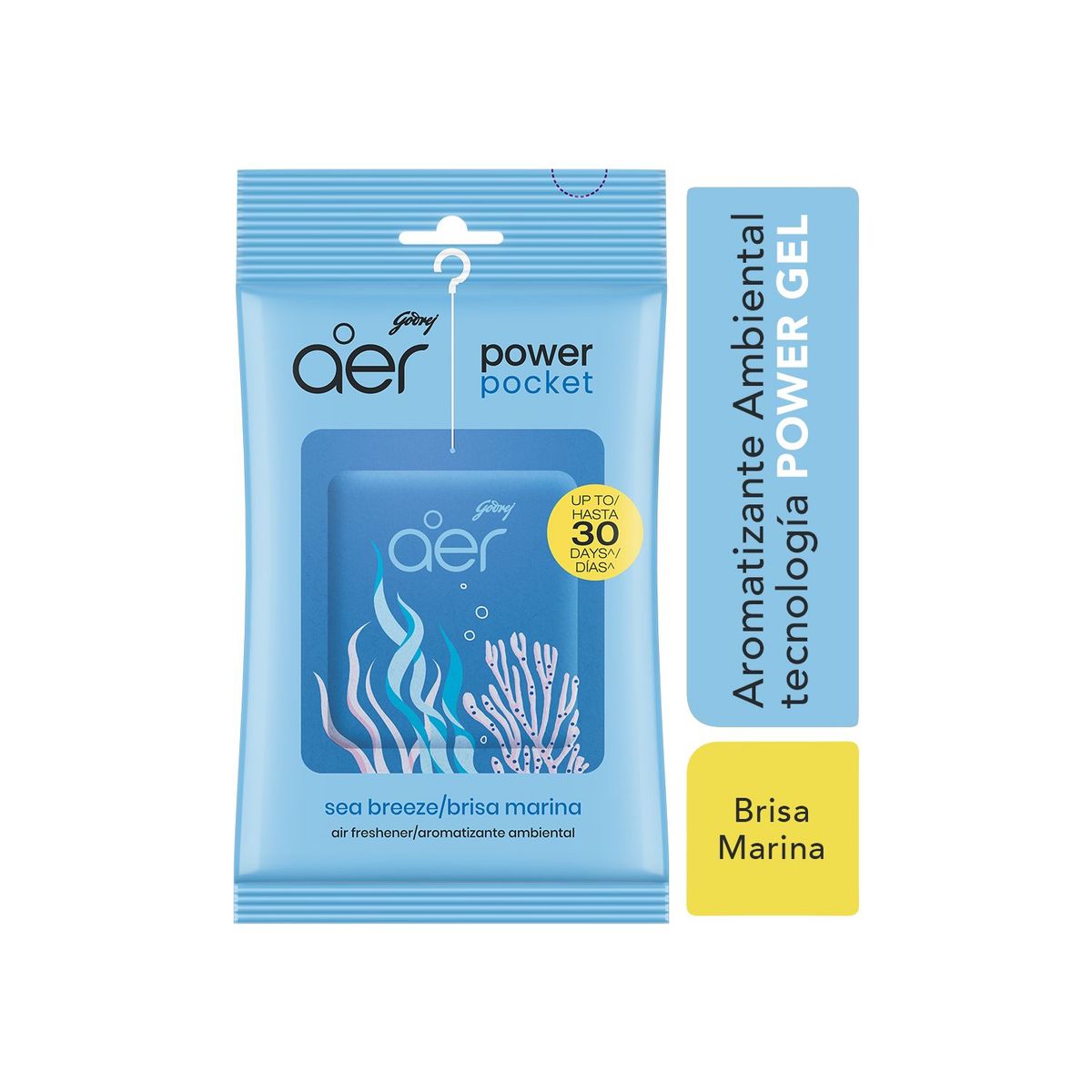  - Aromatizante Ambiental Gel Brisa Marina Aer 10 gr