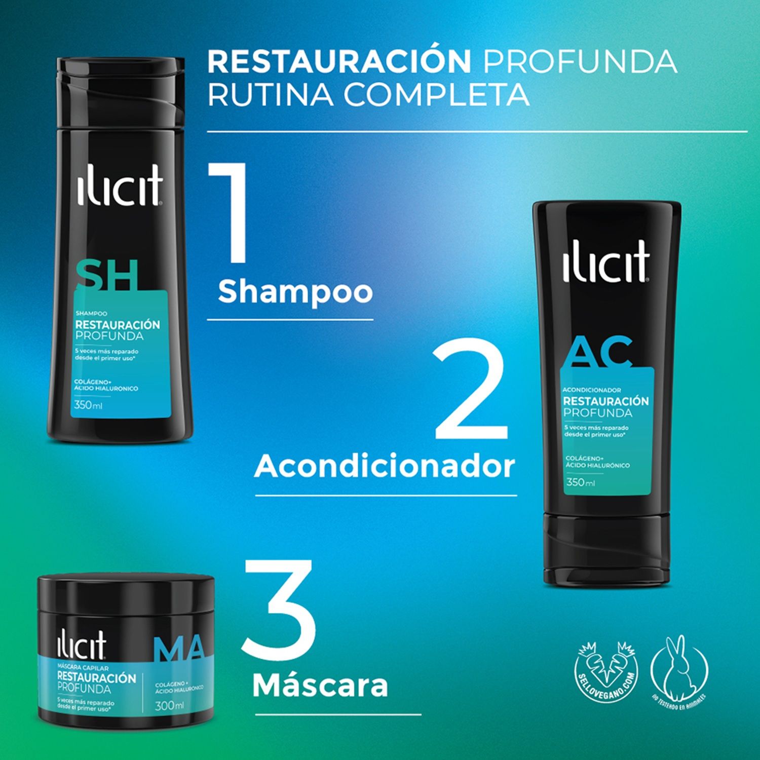 Acondicionador Restauración Profunda Ilicit 300 ml | Tottus Chile