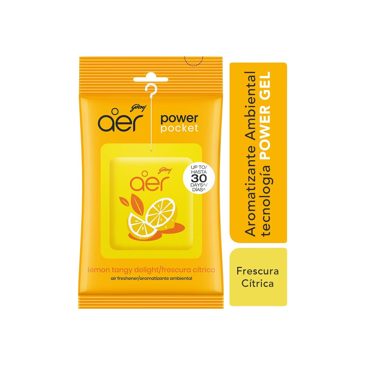  - Aromatizante Ambiental Gel Frescura Cítrica Aer 10 gr