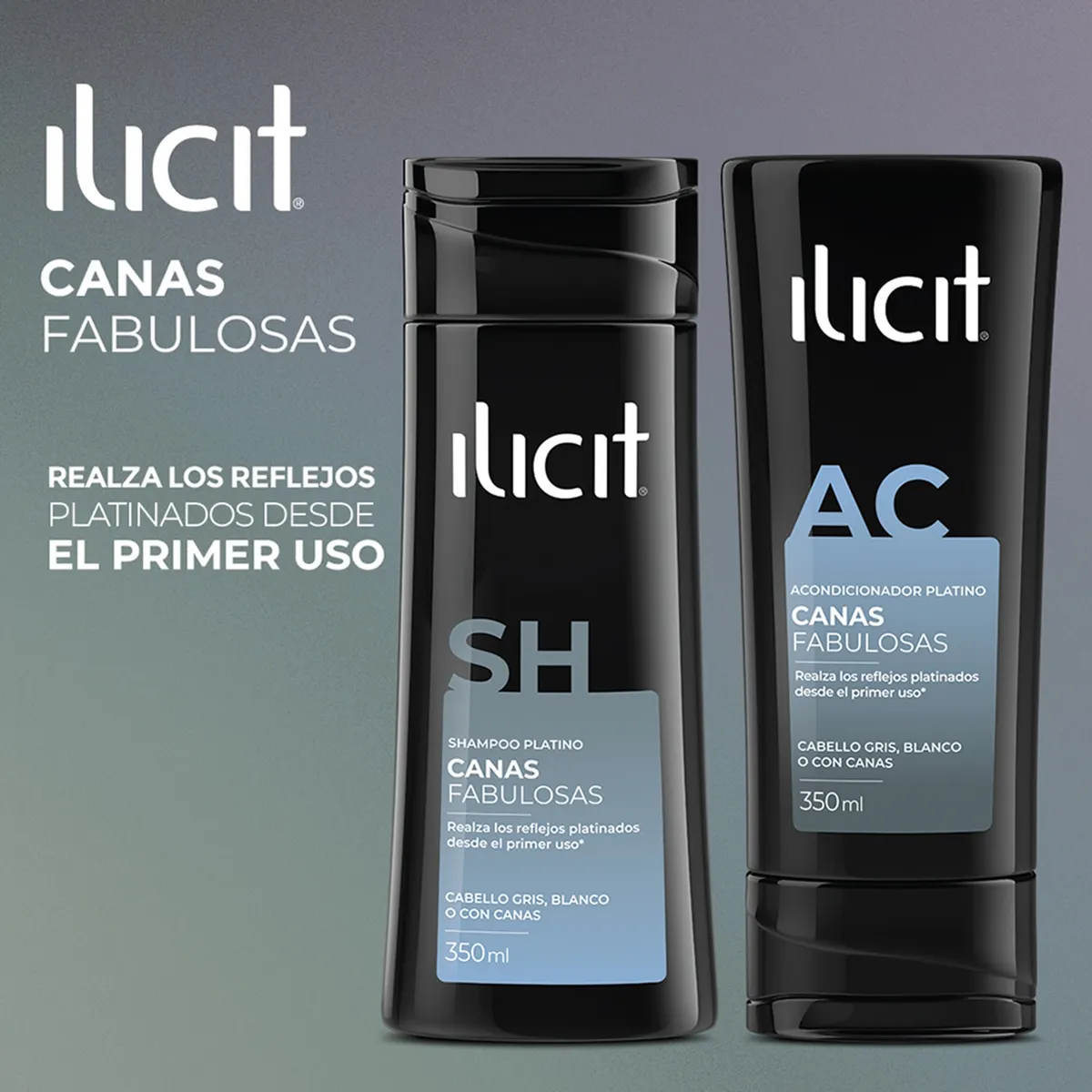 ILICIT - Acondicionador Platino Canas Fabulosas Ilicit 350 ml