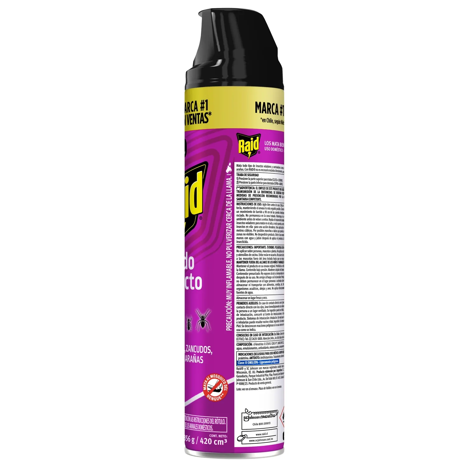 Insecticida Aerosol Raid Todo Insecto 420 ml | Tottus Chile