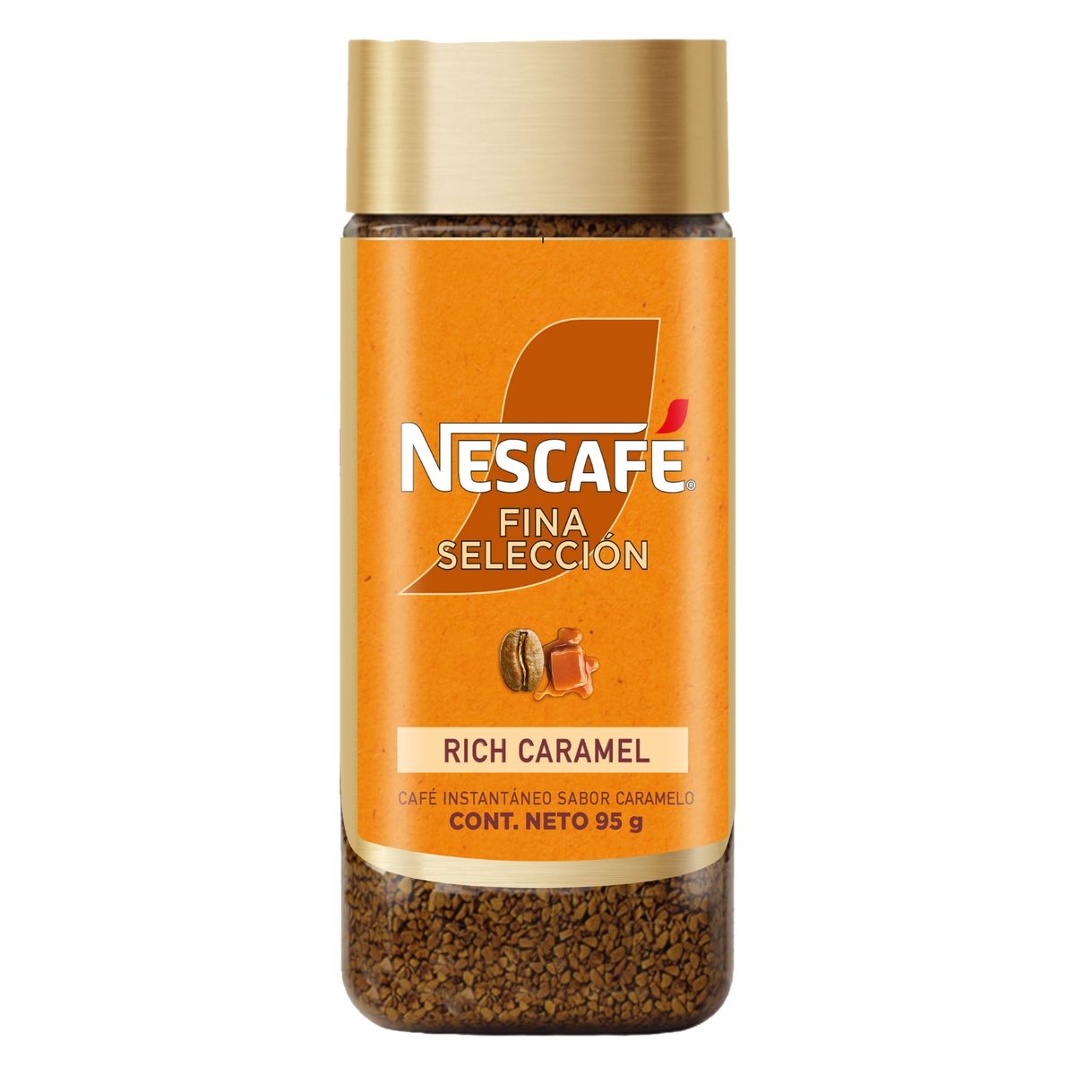 NESCAFE - Café Instantáneo Fina Selección Rich Caramel Nescafe 95 g