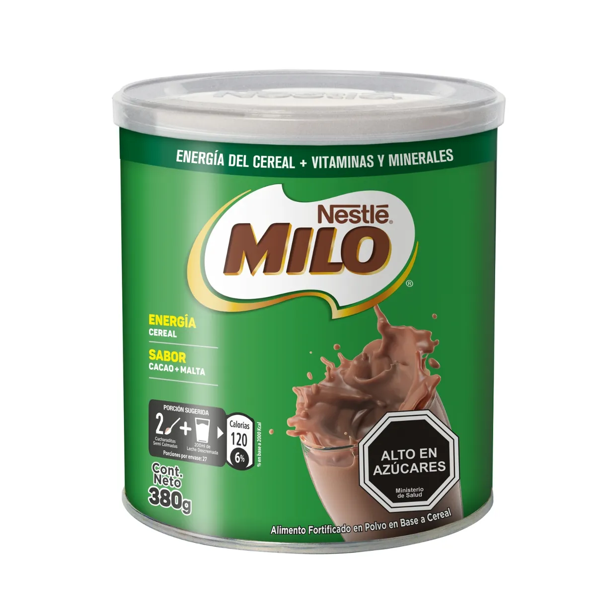 MILO - Saborizante en Polvo Milo Chocolate Pote 380 g
