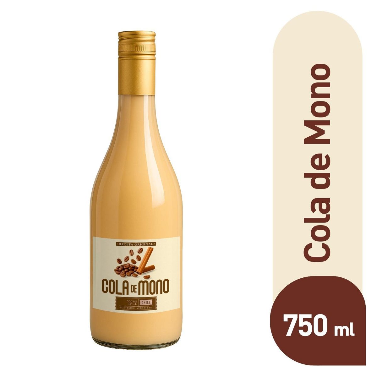 TOTTUS - Cola de Mono Receta Original Tottus 13° 750 ml