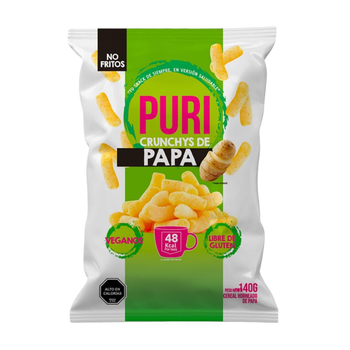  - Souffle Crunchy de Papa Purisnacks 140 g