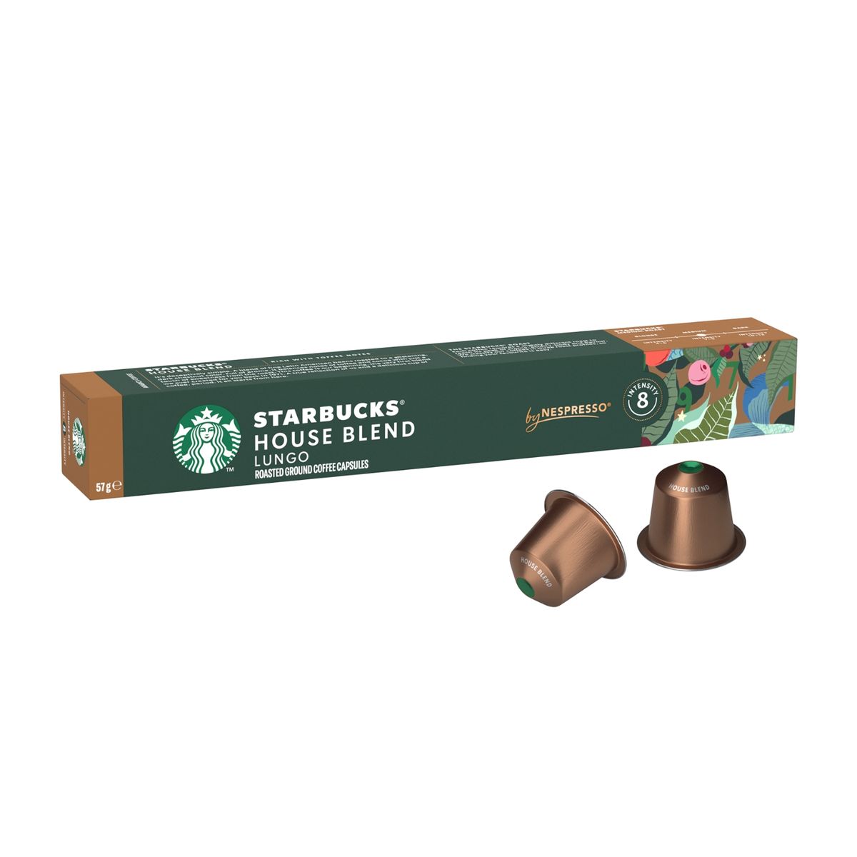 STARBUCKS - Cápsulas de Café Starbucks by Nespresso House Blend Lungo 57 g