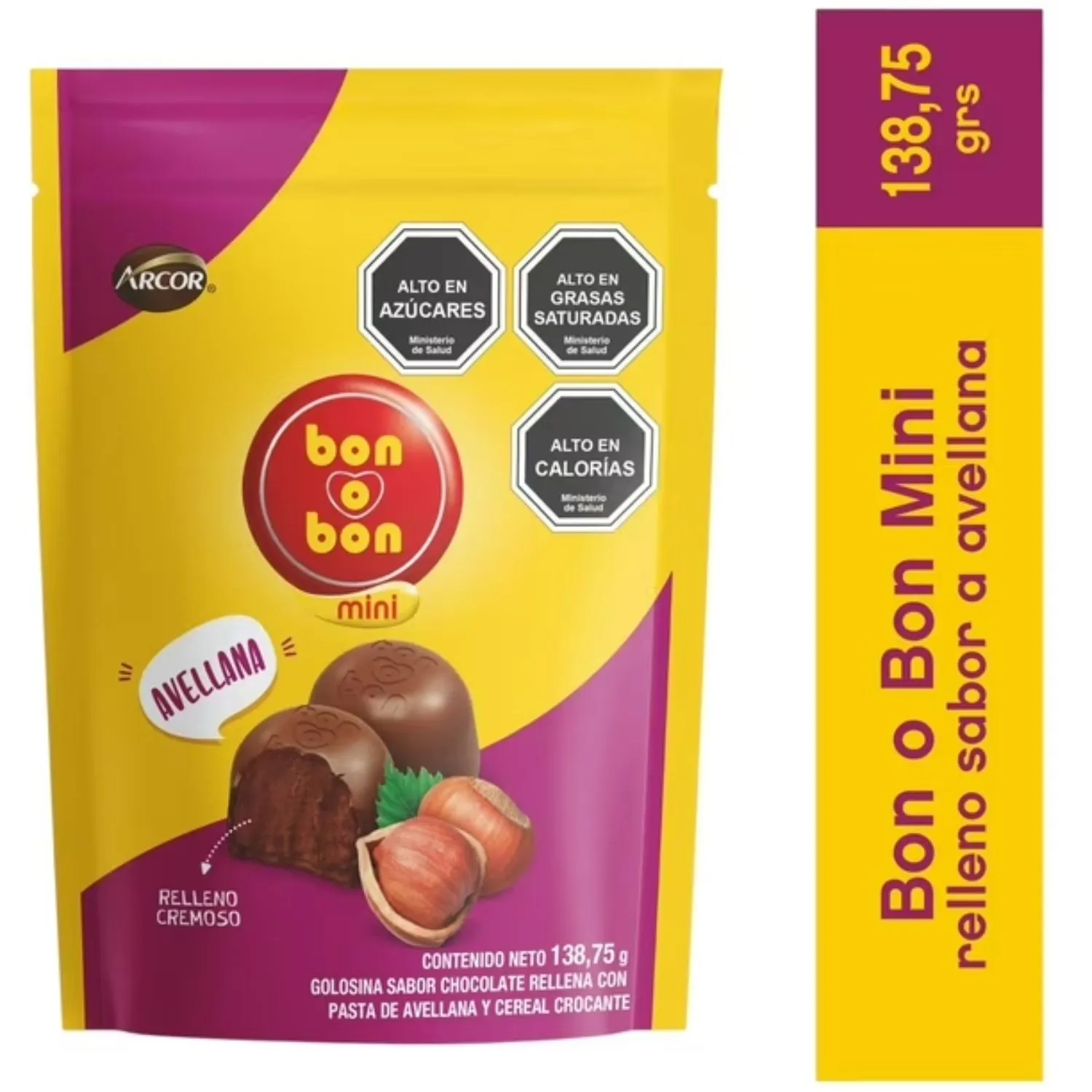 Mini Bombones de Chocolate Avellanas Bon o Bon Doypack 138 g