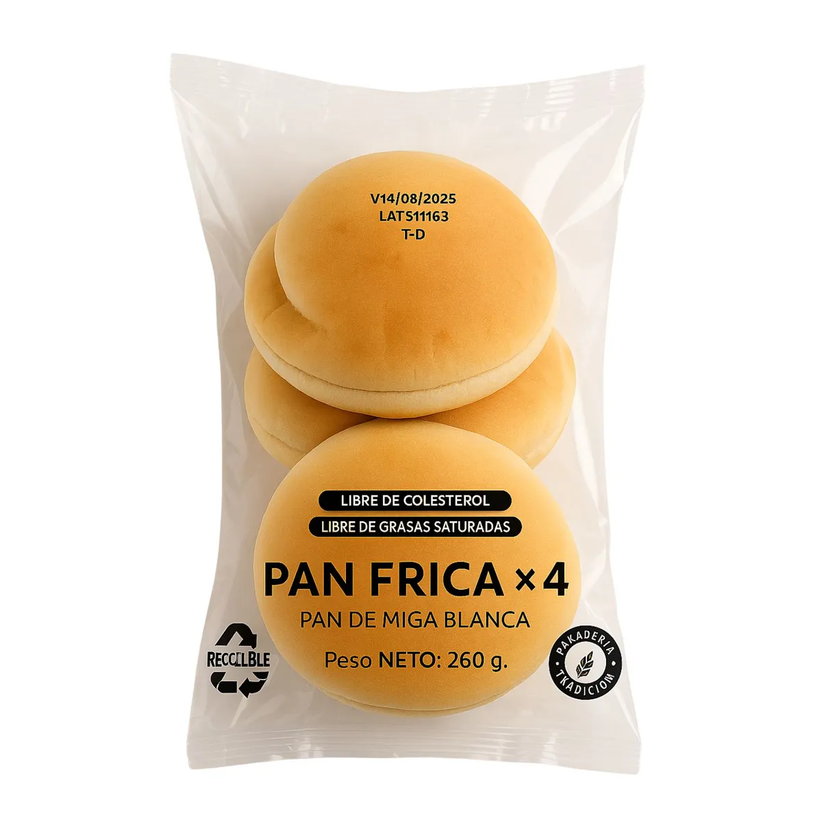 PROXIMO - Pan Frica Envasado Proximo 4 Un 240 g