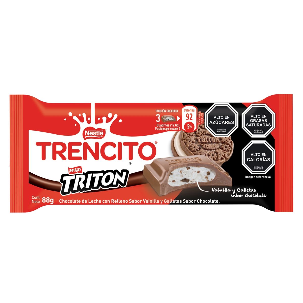 TRENCITO - Barra de Chocolate Trencito Triton 88 g