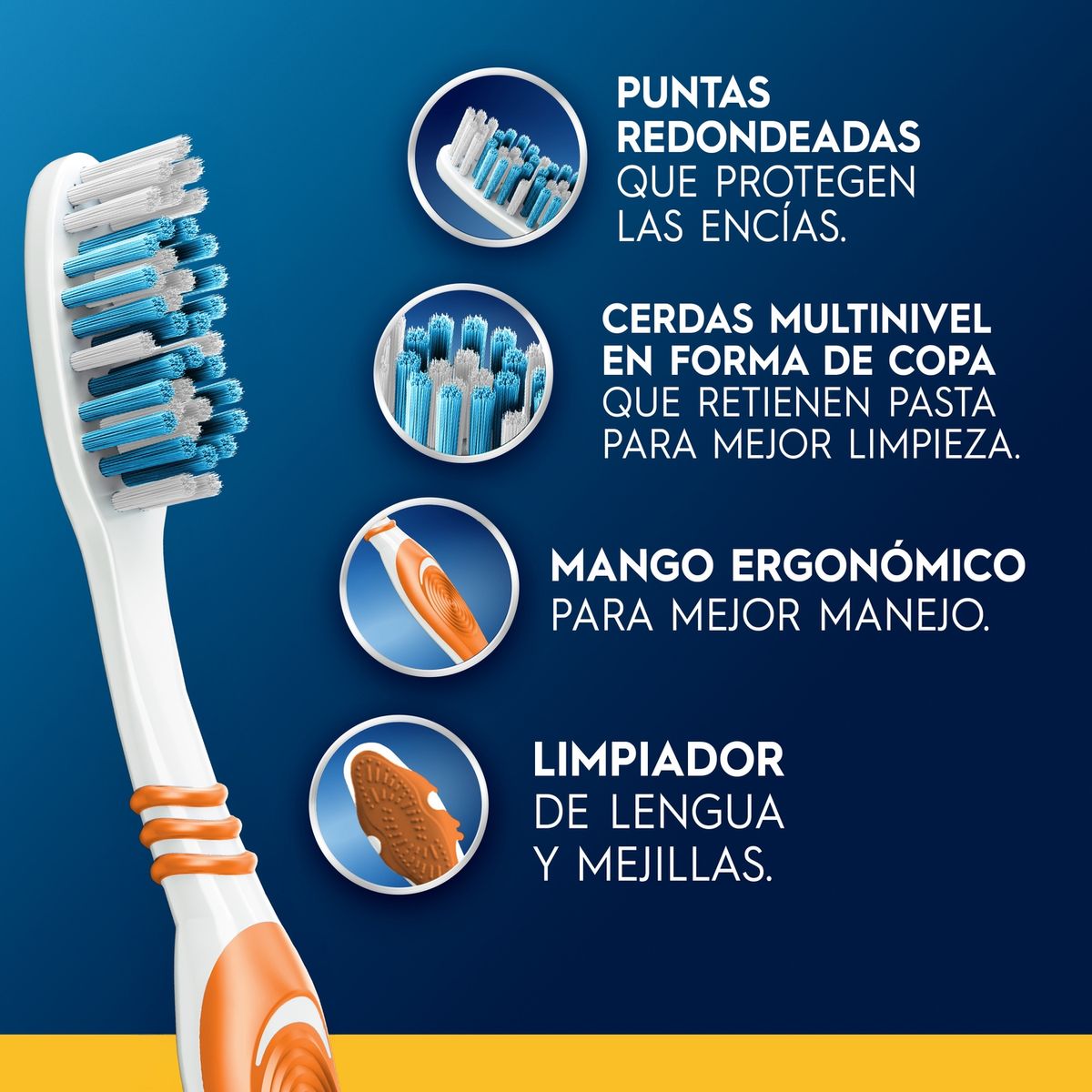 ORAL B - Pack Cepillo de Dientes Oral B Complete Limpieza Profunda 3 Un