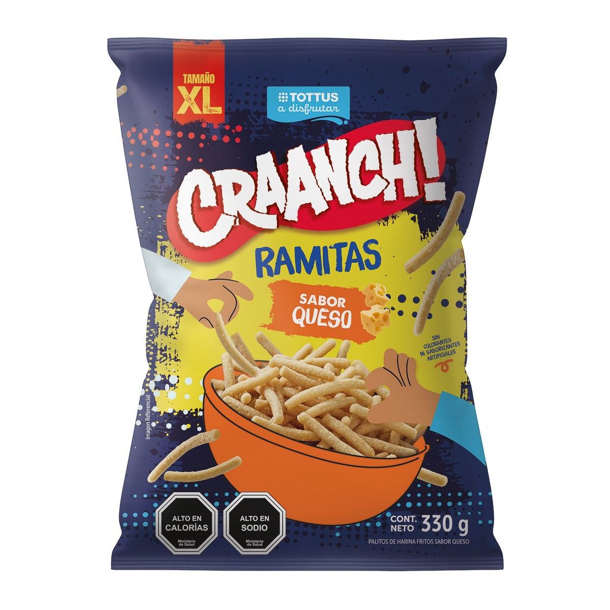 TOTTUS - Ramitas Craanch! Sabor Queso Tottus 330 g