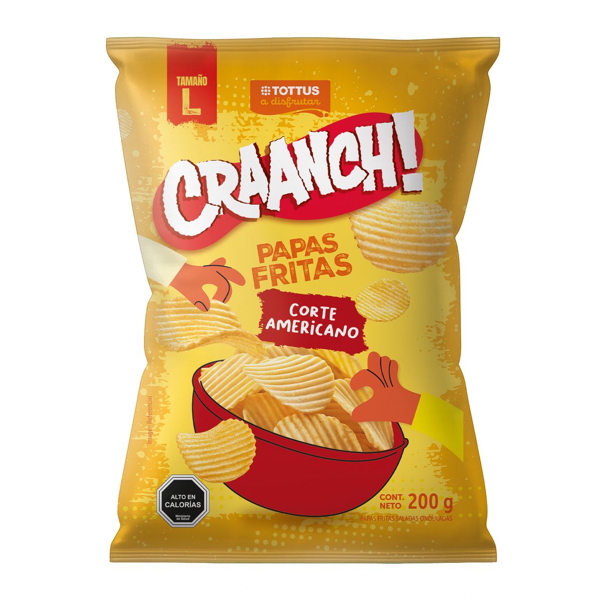 TOTTUS - Papas Fritas Craanch! Corte Americano Tottus 200 g