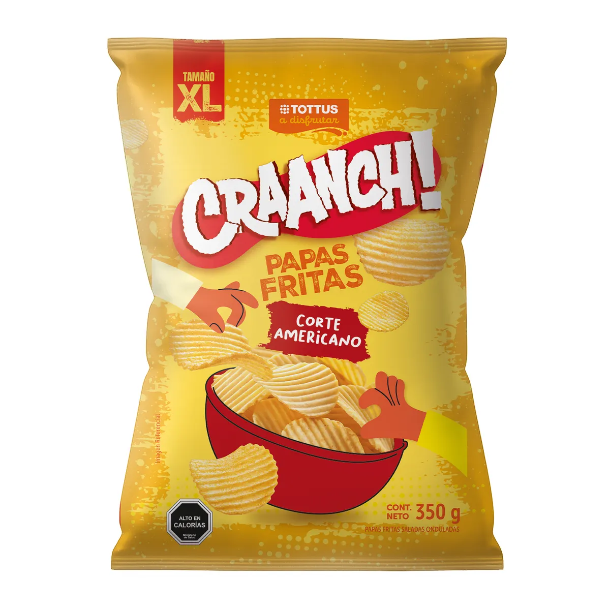 TOTTUS - Papas Fritas Craanch! Corte Americano Tottus 350 g