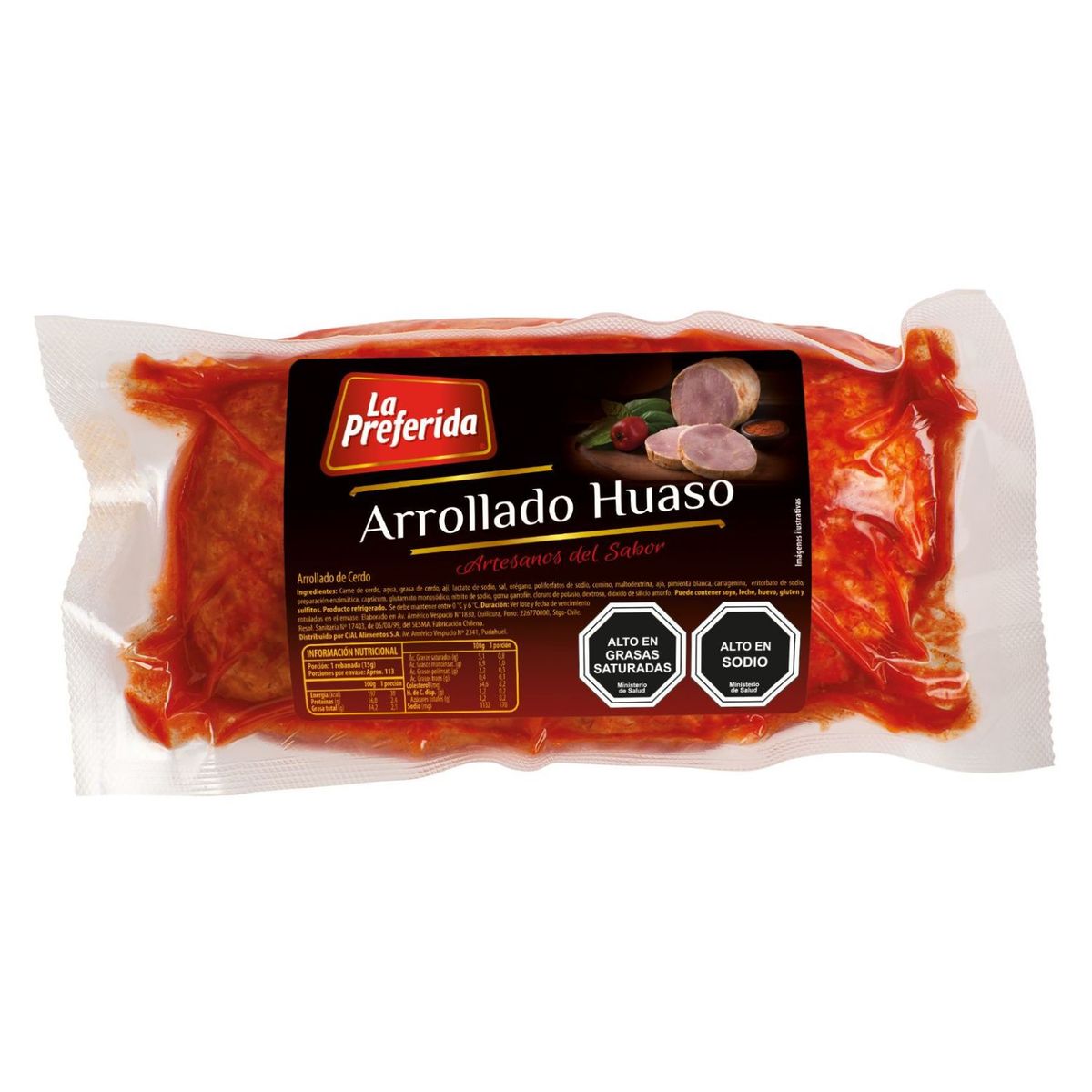 LA PREFERIDA - Arrollado Huaso con Ají La Preferida a Granel