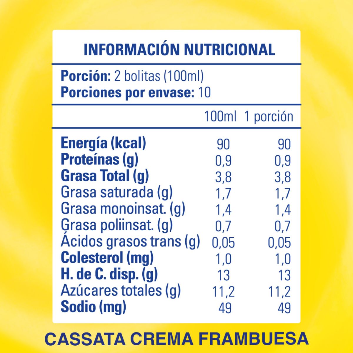 PANDA - Helado de Leche Sabor Crema Frambuesa Cassata Panda 1 L