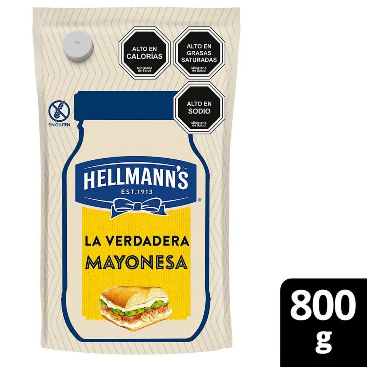 HELLMANN'S - Mayonesa Hellmann's Doypack 800 g