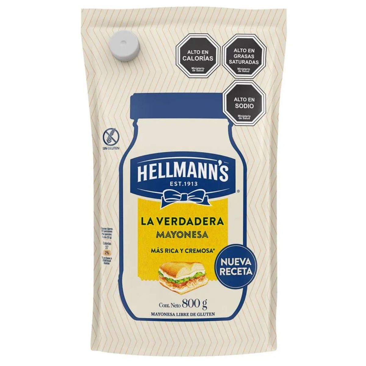 HELLMANN'S - Mayonesa Hellmann's Doypack 800 g