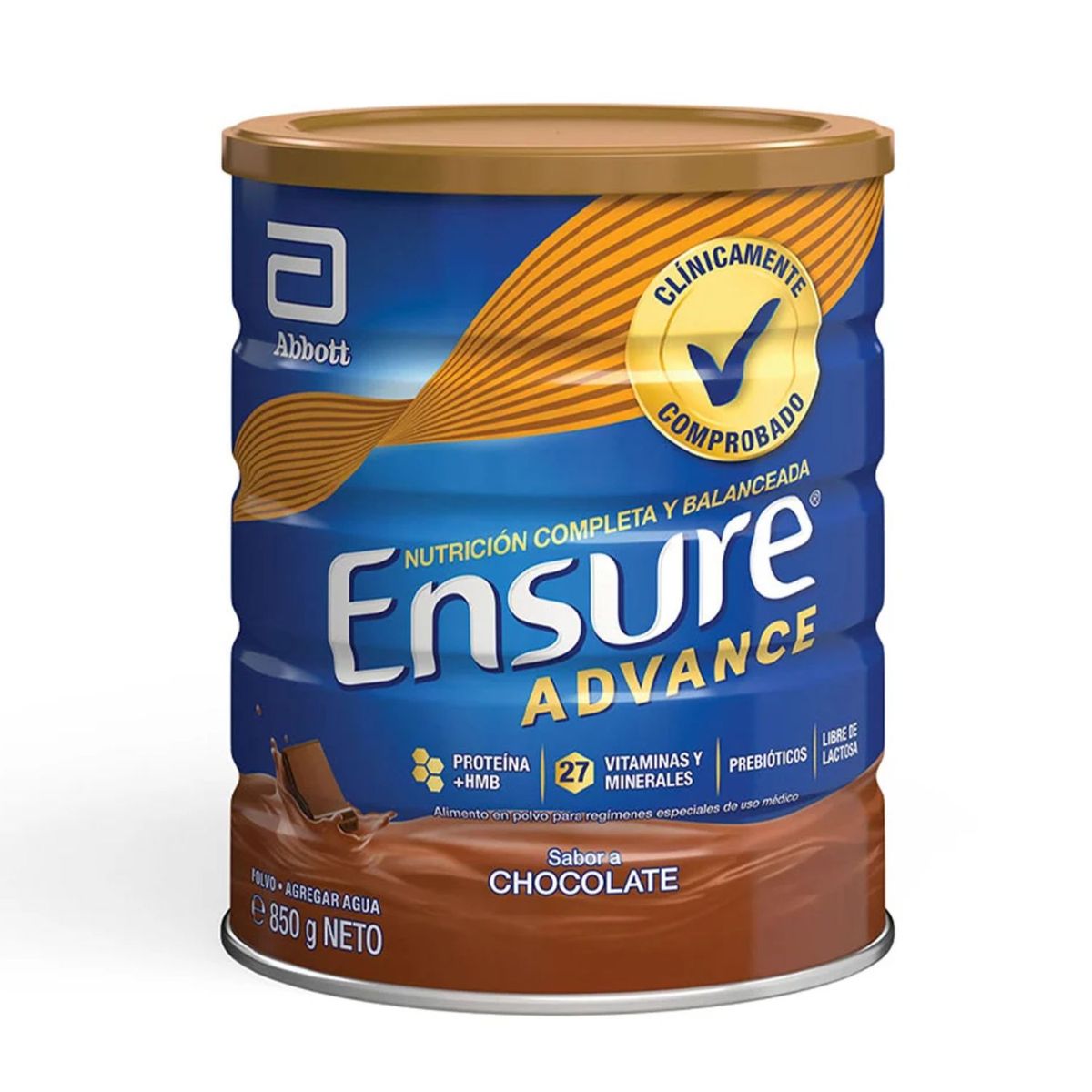  - Alimento en Polvo Ensure Advance Sabor Chocolate 850 g