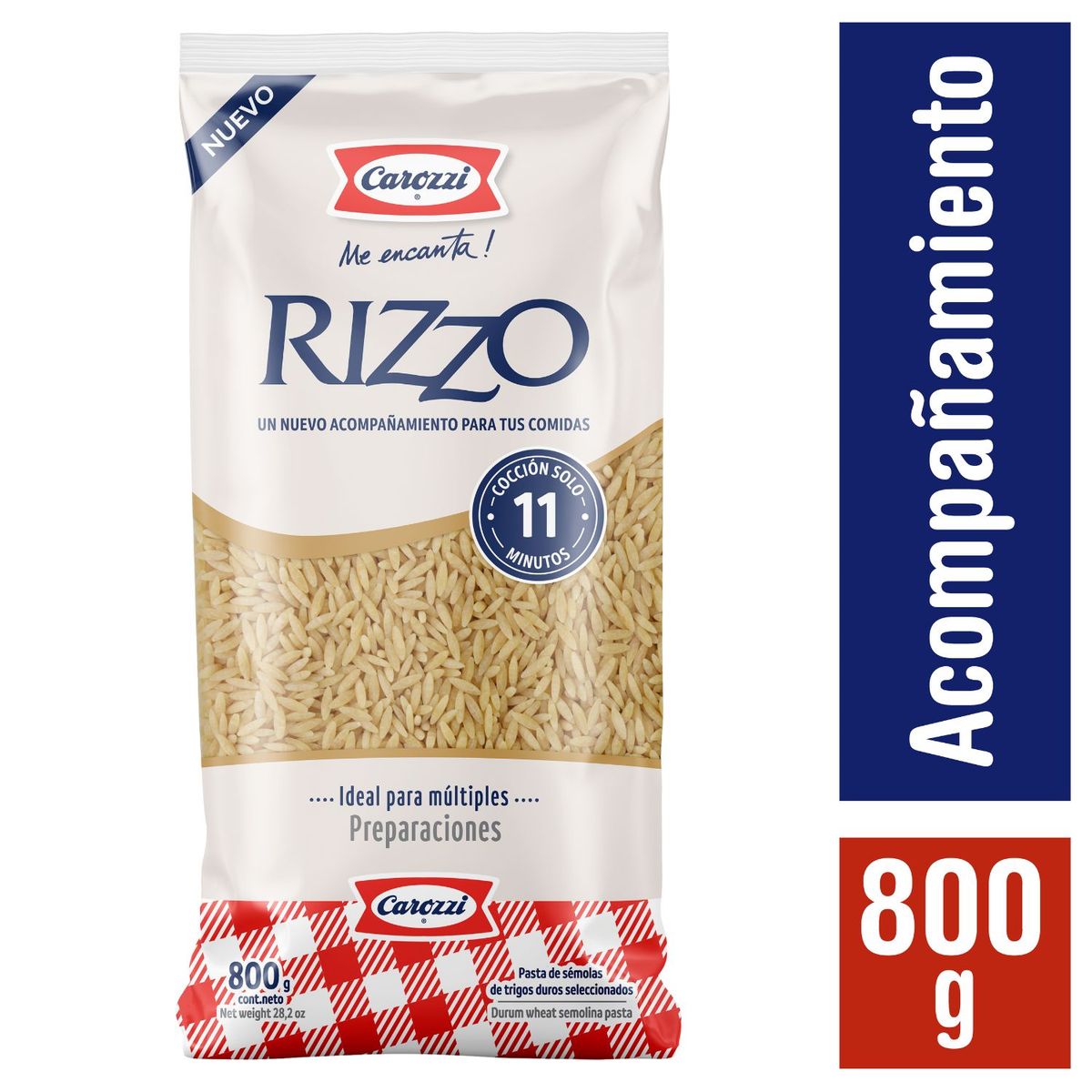 CAROZZI - Pasta Sémola Rizzo Carozzi 800 g