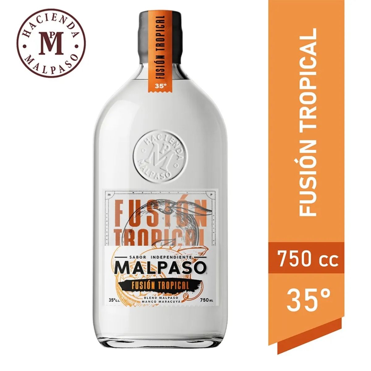 MAL PASO - Pisco Blend Mal Paso Fusión Tropical 35° 750 ml