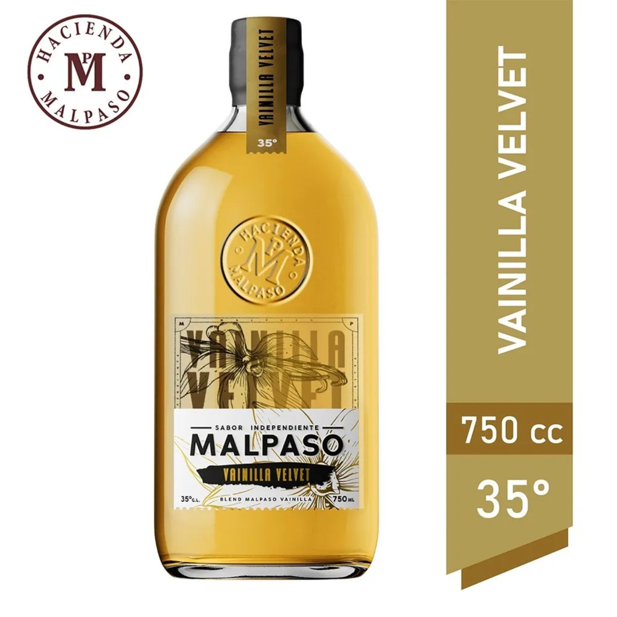 MAL PASO - Pisco Blend Mal Paso Vainilla Velvet 35° 750 ml
