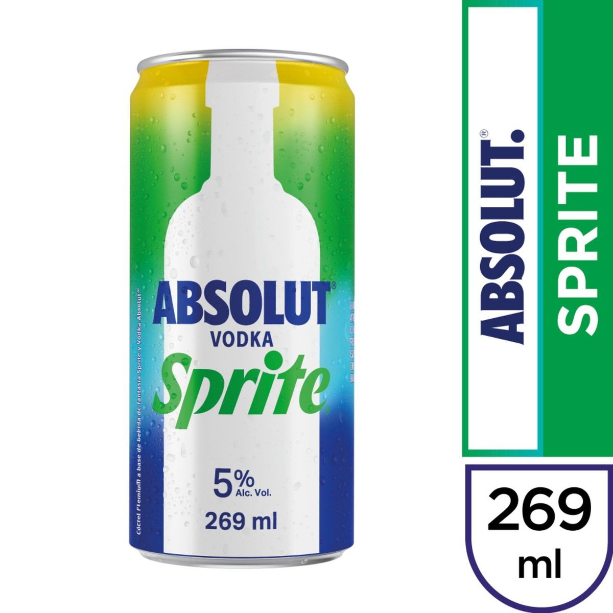 ABSOLUT - Cóctel Absolut Vodka Sprite Lata 5° 269 ml