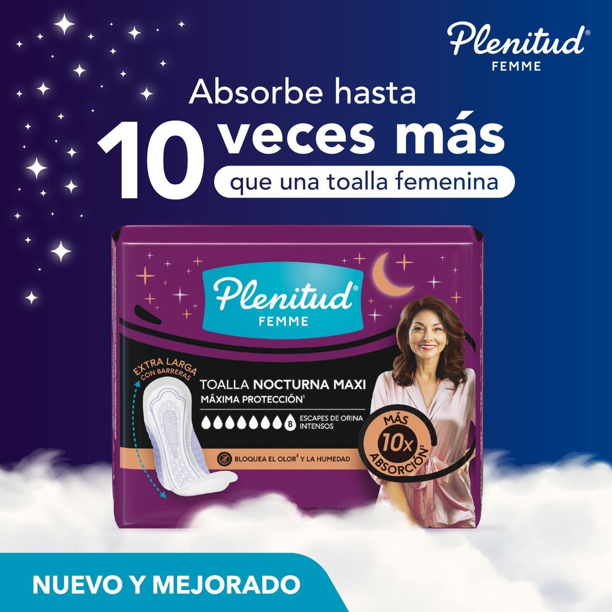 PLENITUD - Toallas para Incontinencia Plenitud Femme Maxi Nocturna 20 un