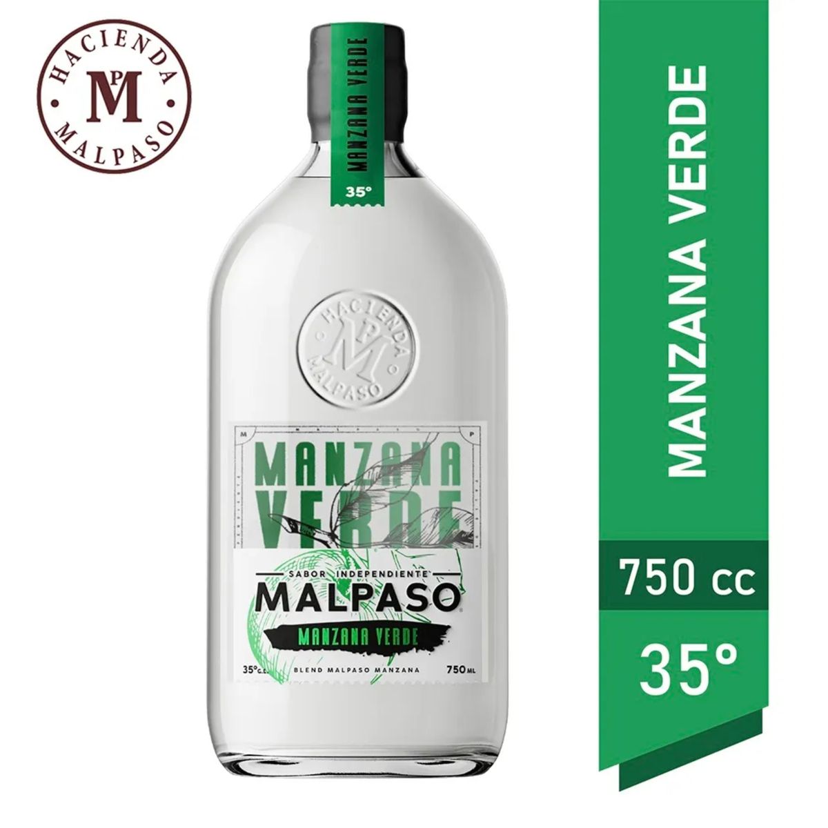 MAL PASO - Pisco Blend Mal Paso Manzana Verde 35° 750 ml