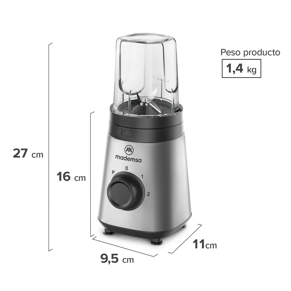 Mademsa MBL30 Acero Inoxidable, foto 2
