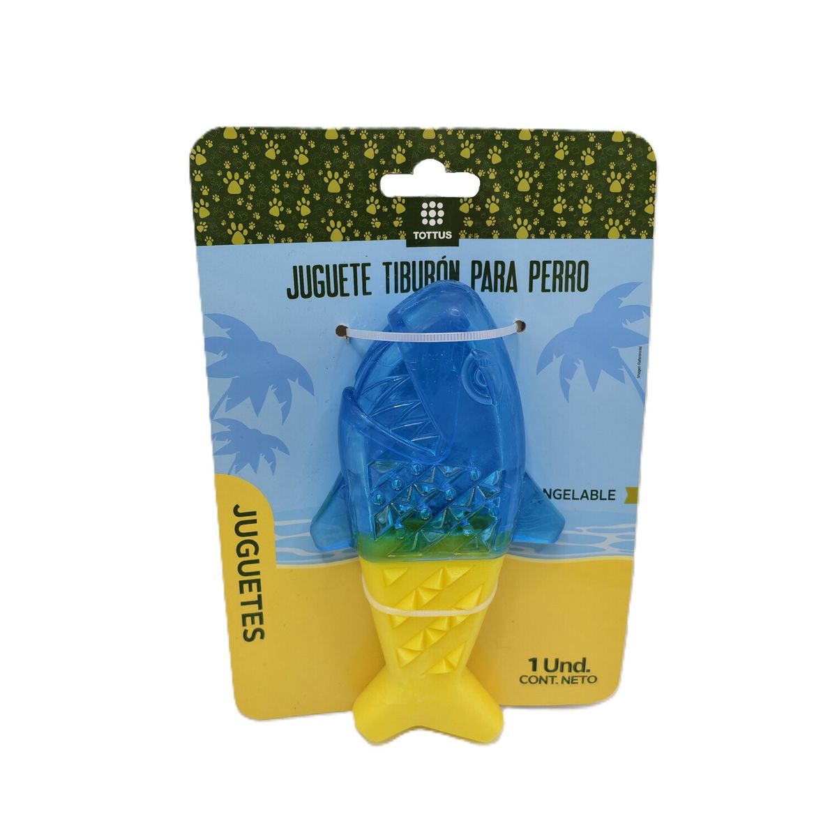 TOTTUS - Juguete Tiburón para Perros Congelable Tottus Un