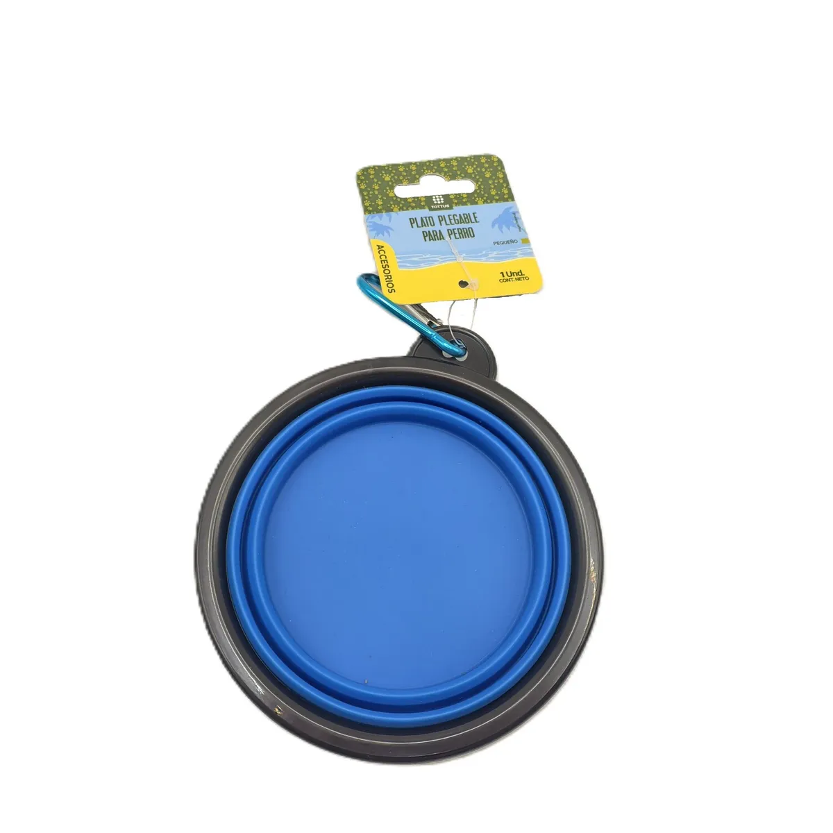 TOTTUS - Plato Plegable para Perros 350 ml Tottus Un