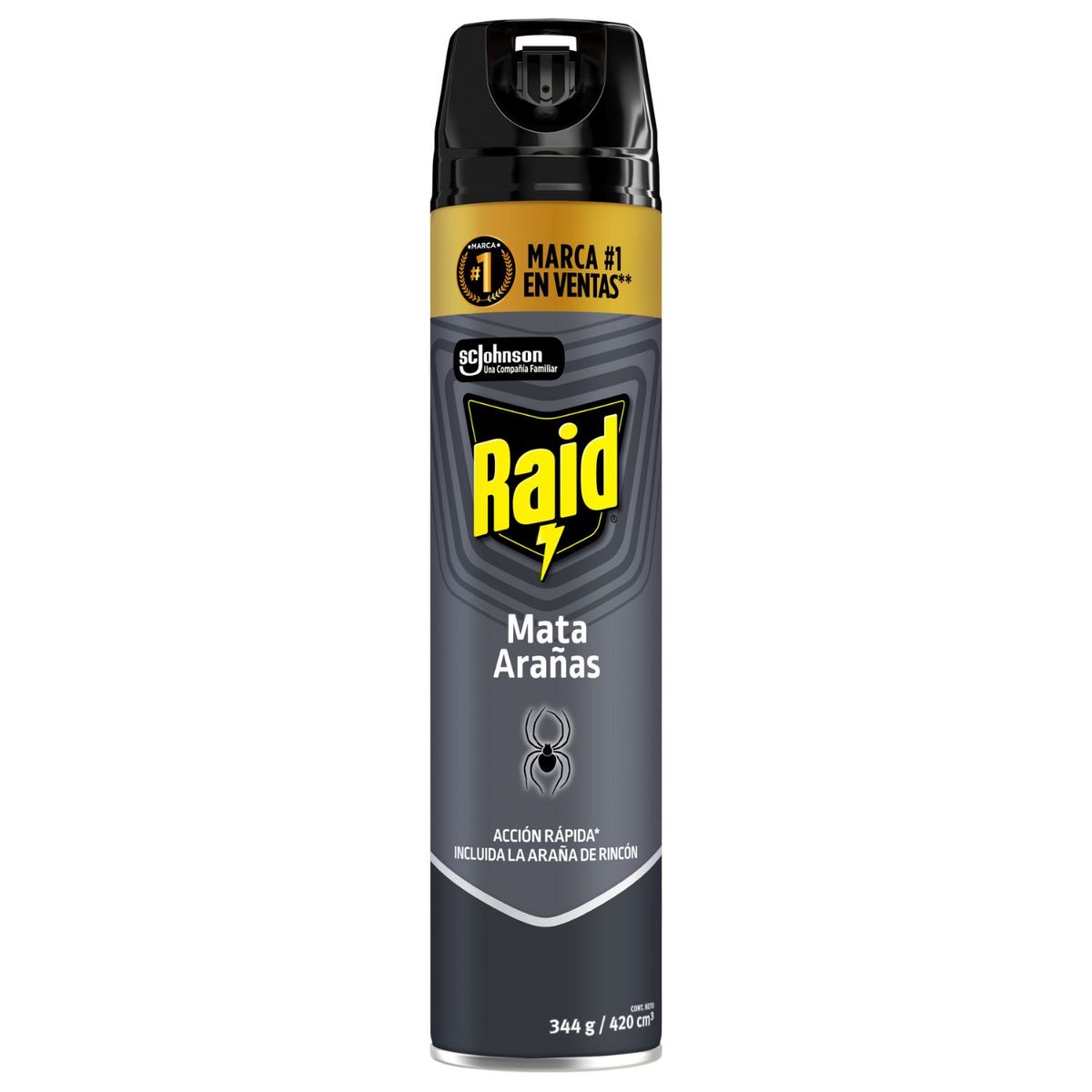 RAID - Insecticida Aerosol Raid Mata Arañas 420 ml