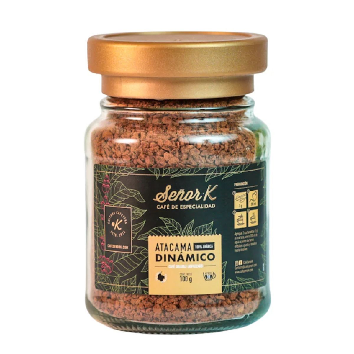 SEÑOR K - Café Liofilizado Atacama Dinámico Señor K 100 g