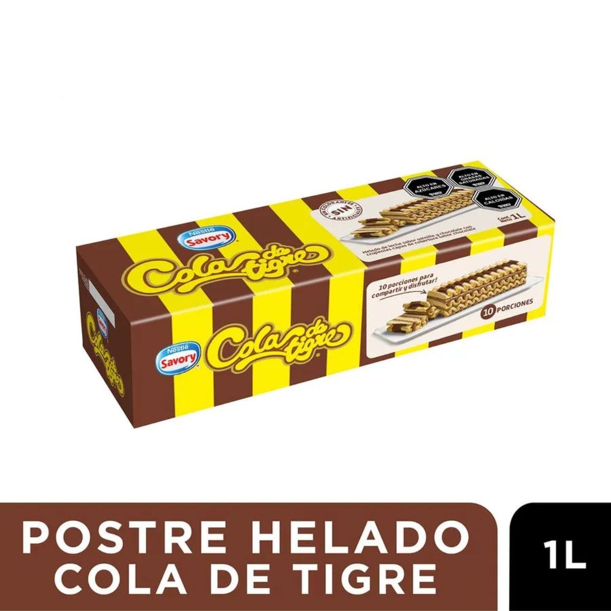 SAVORY - Postre Helado Cola de Tigre Savory 1 L